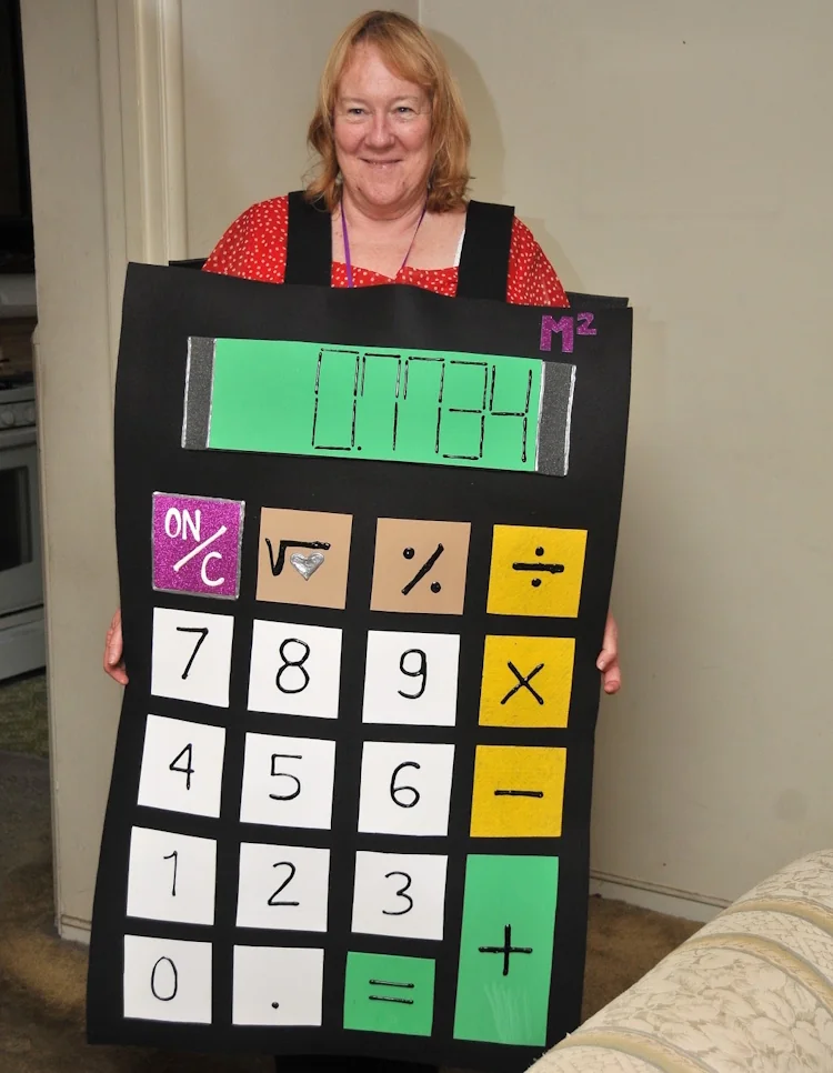 Calculator costume