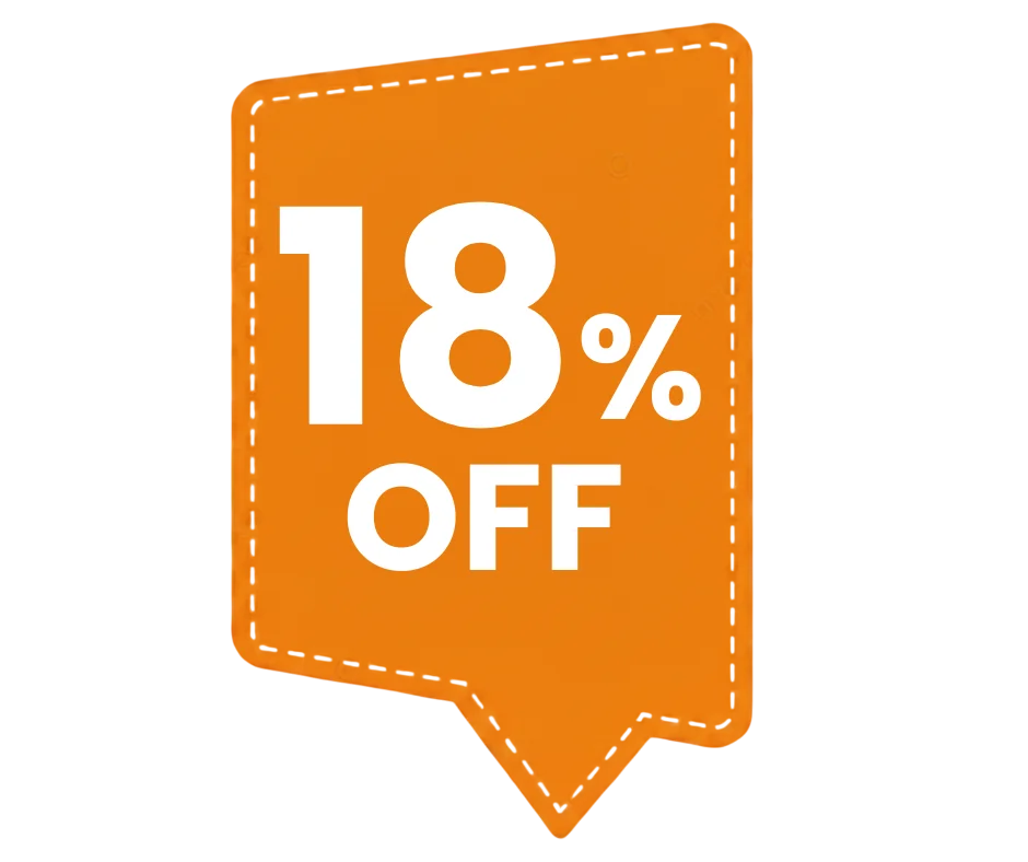 18% off