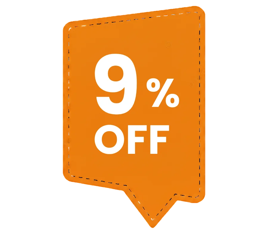 9% off